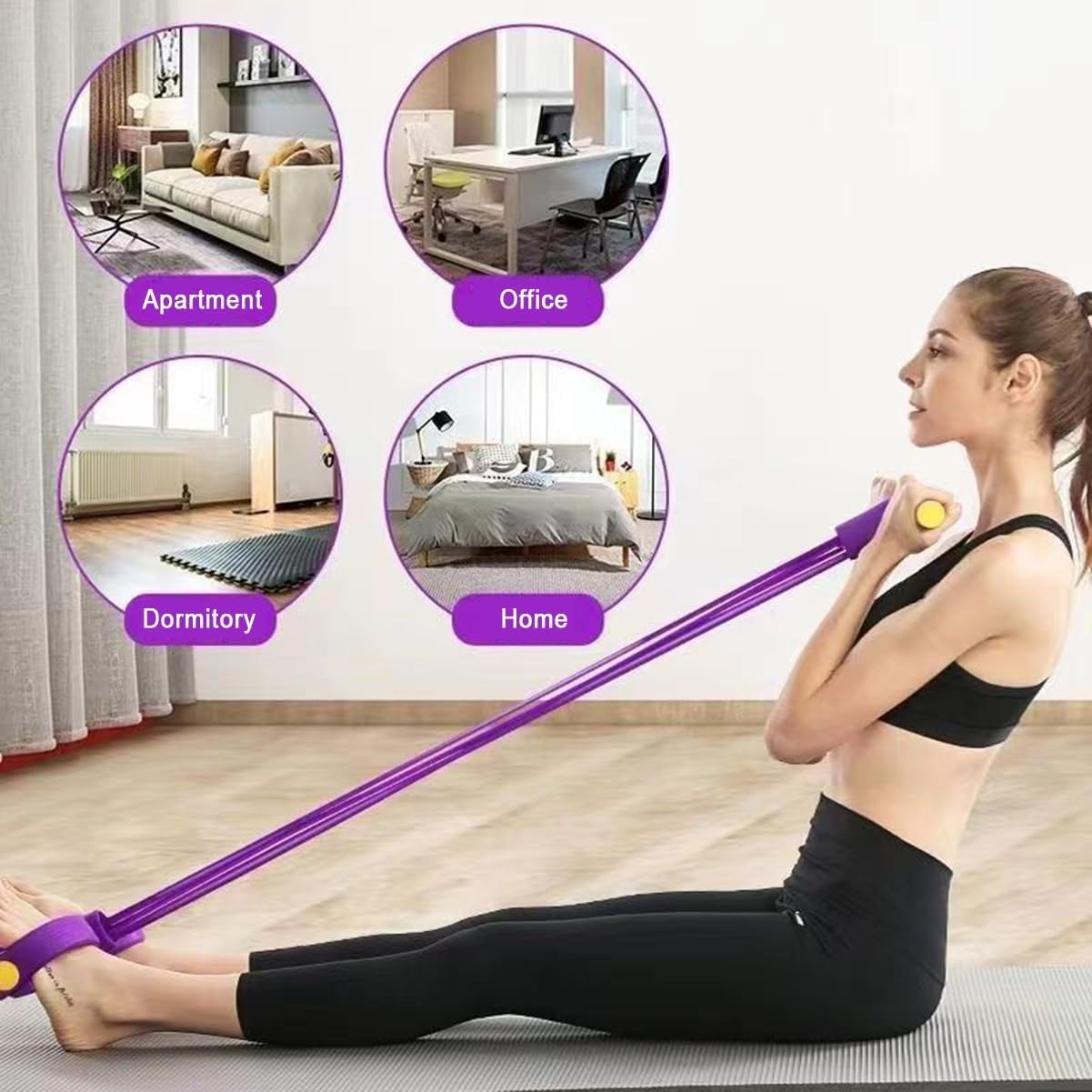 Sports Equipment Suppliers - 21 Fitness Resistance Bands-6 Tube Pedal