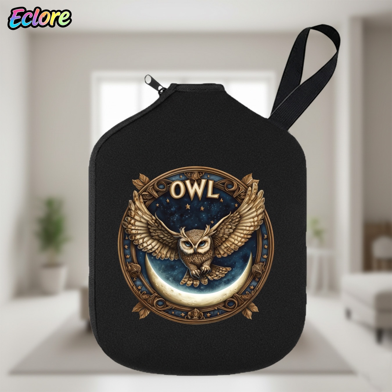 Pickleball Paddle - Vintage Owl Magic Starry Night Pickleball