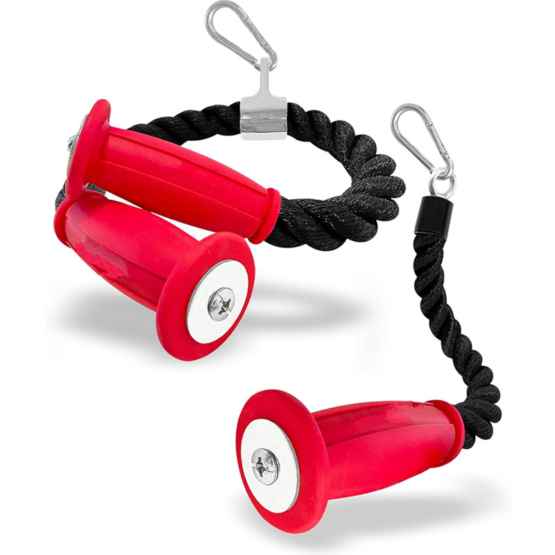Sports Equipment Suppliers - Ergonomic Tricep Ropes Non-Slip Cable Attachment