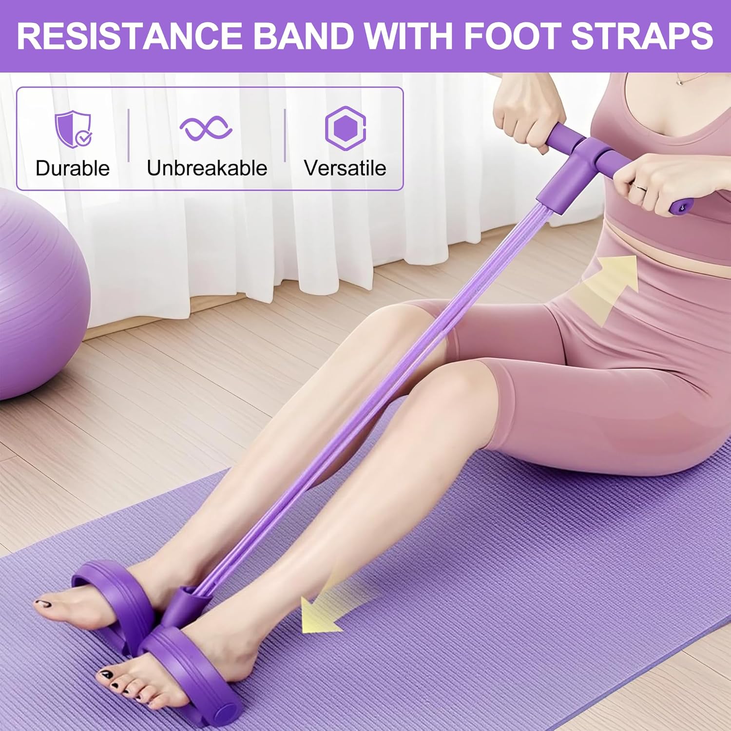4-Tube Pedal Resistance Band M - огляд і ціна Sports Equipment Suppliers