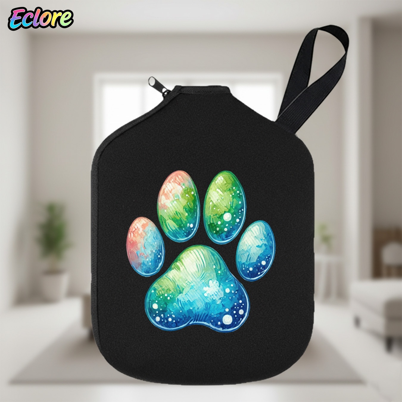Watercolor Gradient Cat Paw Pr - огляд і ціна Pickleball Paddle